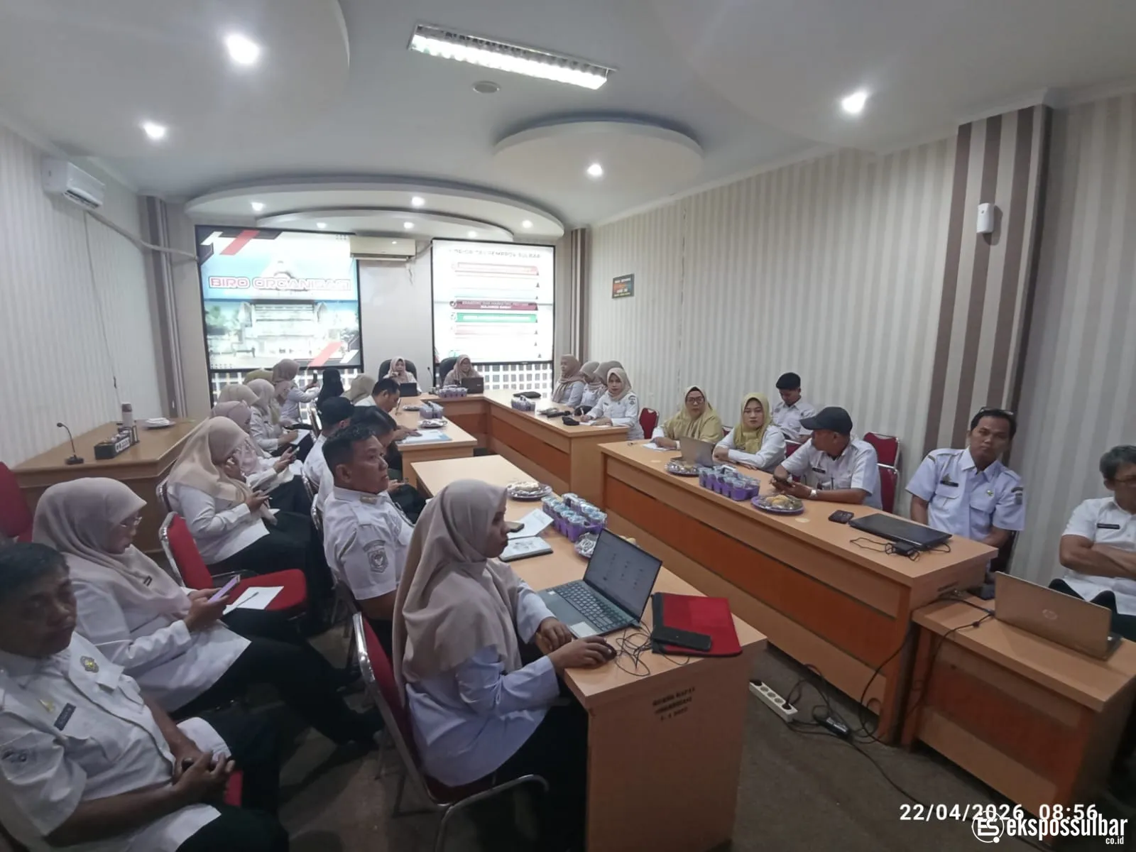 Perkuat Reformasi Birokrasi, Sekretariat DPRD Sulbar Hadiri Rakor Implementasi Budaya Kerja BerAKHLAK