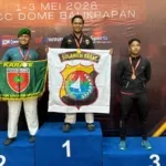 Bripda Risaldi Kembali Harumkan Nama Polda Sulbar, Tambah Koleksi Emas di Ajang Karate Piala Menhan RI