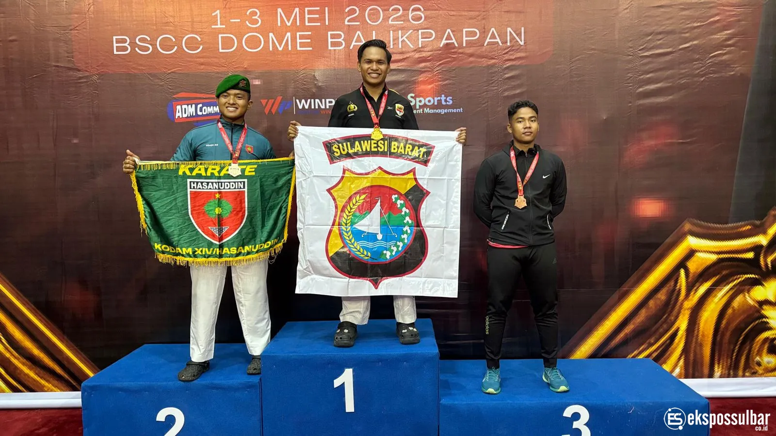 Bripda Risaldi Kembali Harumkan Nama Polda Sulbar, Tambah Koleksi Emas di Ajang Karate Piala Menhan RI