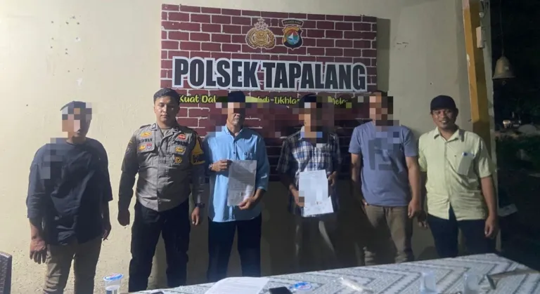 Polsek Tapalang Mediasi Sengketa Warisan Dua Saudara Kandung Berujung Damai