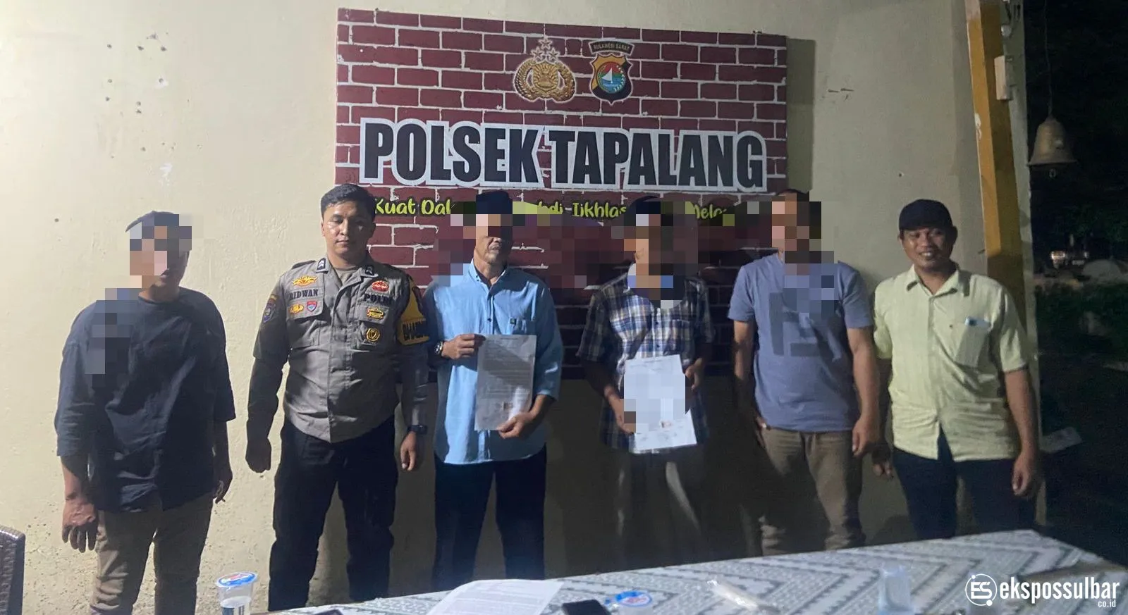 Polsek Tapalang Mediasi Sengketa Warisan Dua Saudara Kandung Berujung Damai