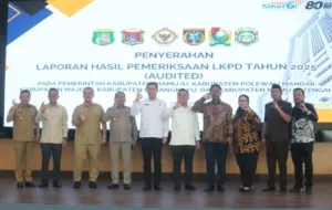 Ketua DPRD Mamuju Hadiri Penyerahan LHP LKPD Pemkab Mamuju, BPK Beri Opini WTP