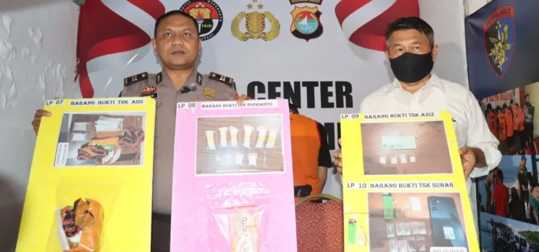 Polresta Mamuju Amankan 110 Gram Narkotika dari Jaringan Antarnegara