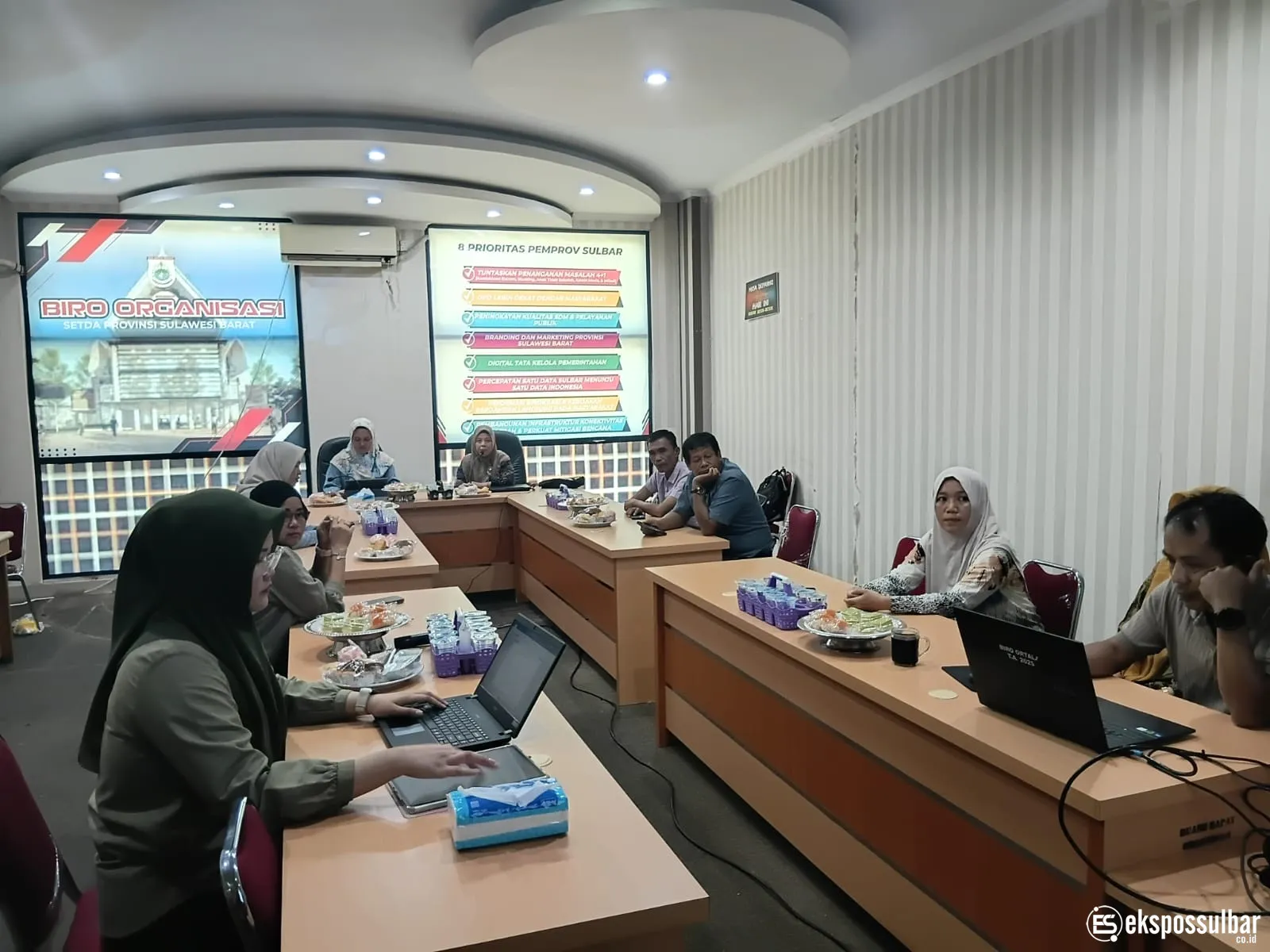 Biro Organisasi Setda Sulbar Fasilitasi Pembahasan Draft SOTK Perangkat Daerah Mamuju Tengah