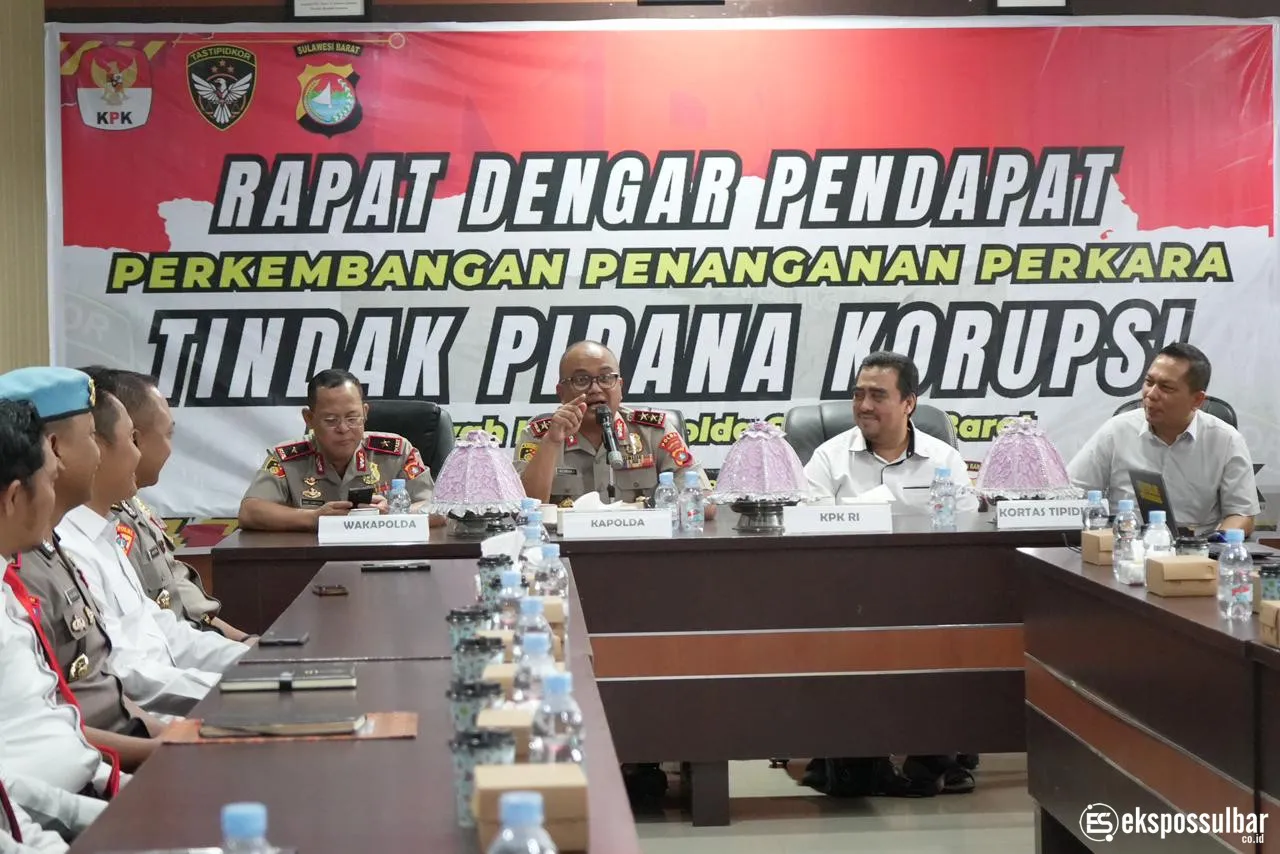 Kapolda Sulbar Pimpin Rapat Dengar Pendapat, Kupas Tuntas Penanganan Perkara Korupsi