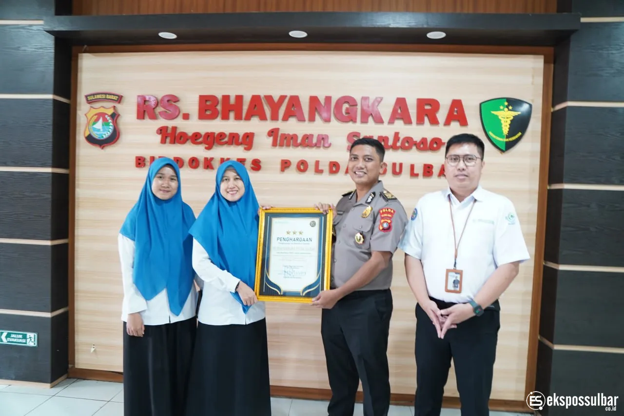 RS Bhayangkara Polda Sulbar Raih Penghargaan Digitalisasi dari BPJS Kesehatan