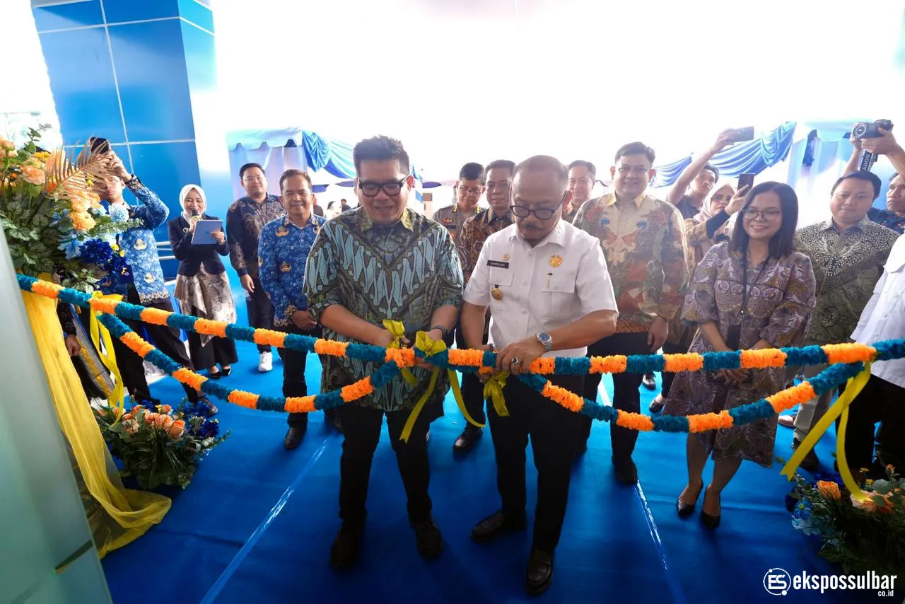 Resmikan Kantor Taspen Mamuju, Gubernur Suhardi Duka Promosikan Udara Bersih dan Komoditas Unggulan