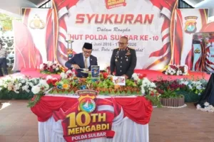 HUT ke-10 Polda Sulbar, Suhardi Duka Tekankan Pentingnya Kemitraan Polisi dan Pemerintah