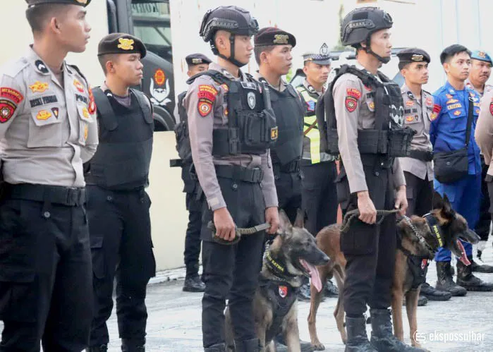Demo BWS Sulbar Ricuh: Tim Gabungan Kerahkan Anjing Pelacak K-9 Buru Pelaku Pemukulan Polisi