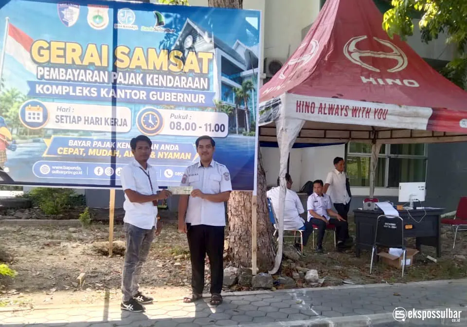 Gerai Samsat Kantor Gubernur Sulbar Kini Buka Setiap Hari Kerja