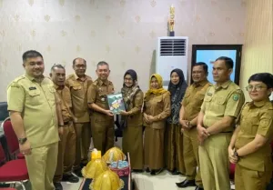 Kepala DPMPTSP Sulbar Terima Kunjungan Koordinasi DPMPTSP Mamuju Tengah