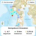 BPBD Sulbar Terima Informasi BMKG, Gempa Magnitudo 4,7 Guncang Selatan Polewali Mandar, Masyarakat Diimbau Tetap Tenang dan Waspada