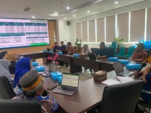Jajaran Pemkesra Sulbar Ikuti Rapat Rekonsiliasi Data Peserta BPJS Kesehatan Penerima Bantuan Iuran PBPU