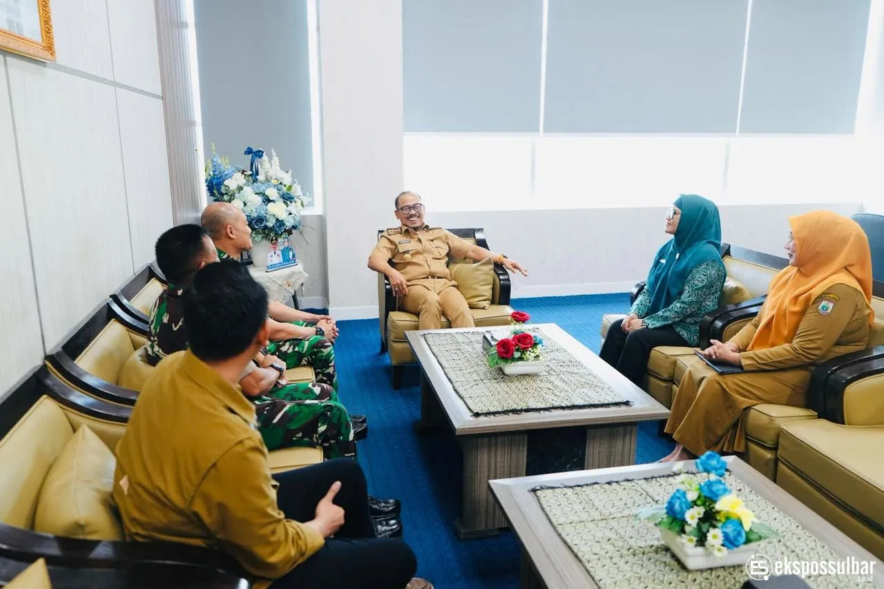 DKPPKB Sulbar Dampingi Gubernur Terima Audiensi Kepala Rumah Sakit TK. III Punggawa Malolo