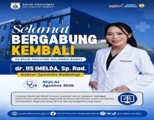 Perkuat Layanan Radiologi, RSUD Sulbar Sambut Kembali dr. Iis Imelda, Sp.Rad