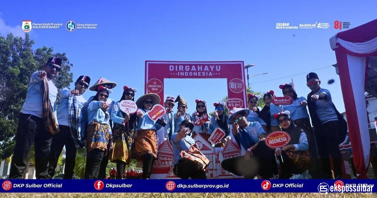 Semarak Kemerdekaan, DKP Sulbar Ikut Meriahkan Kick Off HUT RI ke-81 dengan Semangat Kebersamaan dan Kreativitas