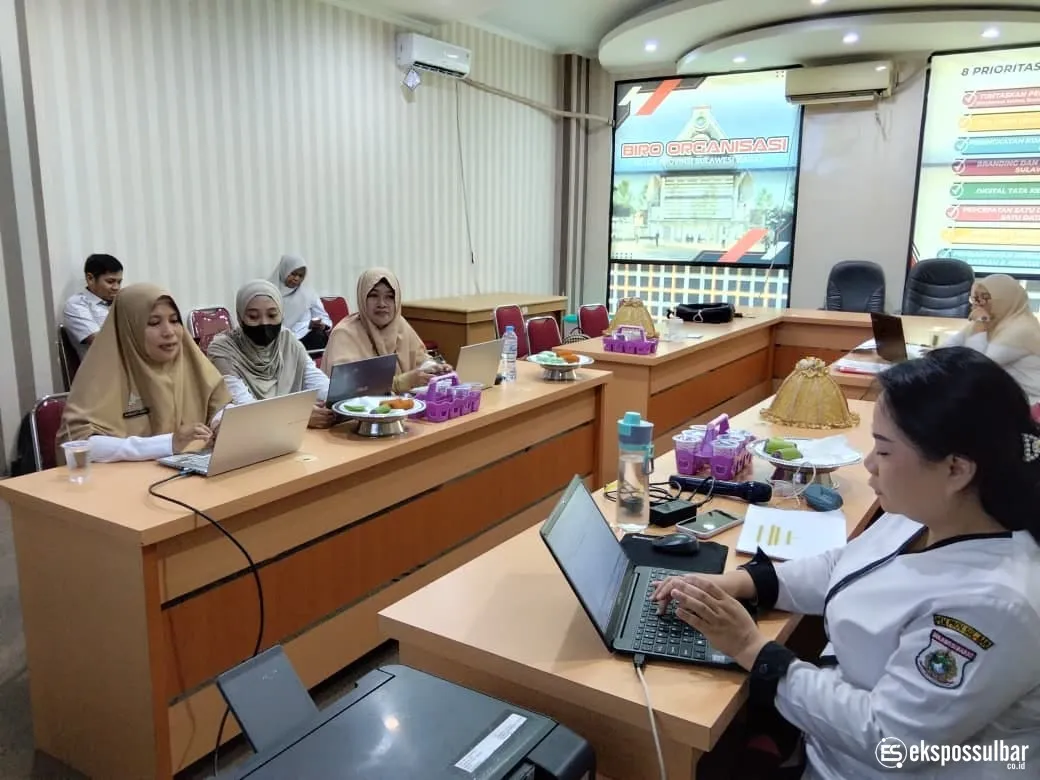 Biro Organisasi Setda Sulbar Gelar Monev Peta Proses Bisnis Perangkat Daerah