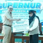 Gubernur Suhardi Duka Serahkan Bantuan Kambing dan Ayam ke Kelompok Tani-Ternak Majene