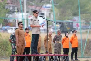Sekda Junda Pimpin Apel Satgas Karhutlah: Tidak Bisa Ditangani Sendiri-Sendiri, Harus Sinergi