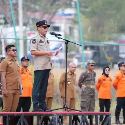Sekda Junda Pimpin Apel Satgas Karhutlah: Tidak Bisa Ditangani Sendiri-Sendiri, Harus Sinergi