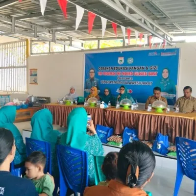 TP PKK Sulbar Kolaborasi Dinas Pangan Perkuat Edukasi Pangan dan Gizi di Desa Tobadak