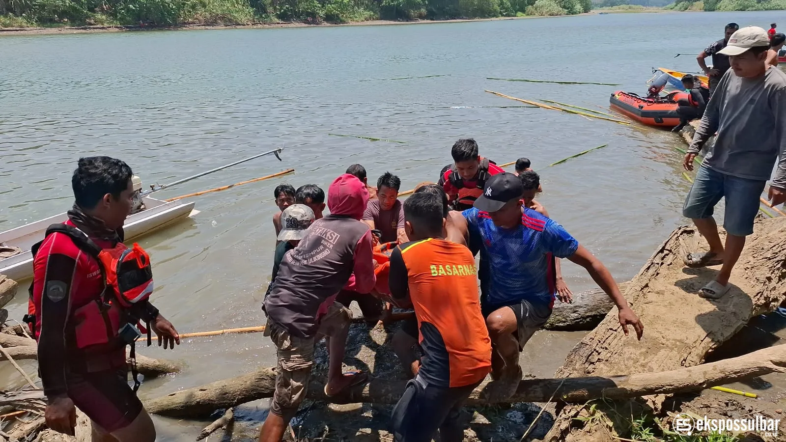 Dua Korban Tenggelam di Sungai Karana Mamuju Ditemukan dalam Kondisi MD