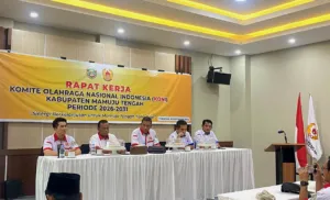 KONI Sulbar Paparkan Penguatan Tata Kelola dan Pembinaan Prestasi pada Raker KONI Mamuju Tengah