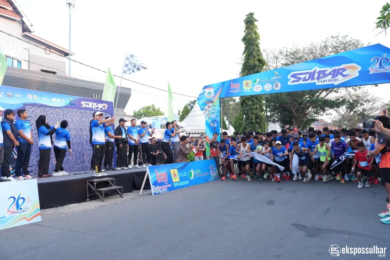 Sulbar Fun Run 2026 Semarakkan Hari Jadi ke-22 Provinsi Sulbar