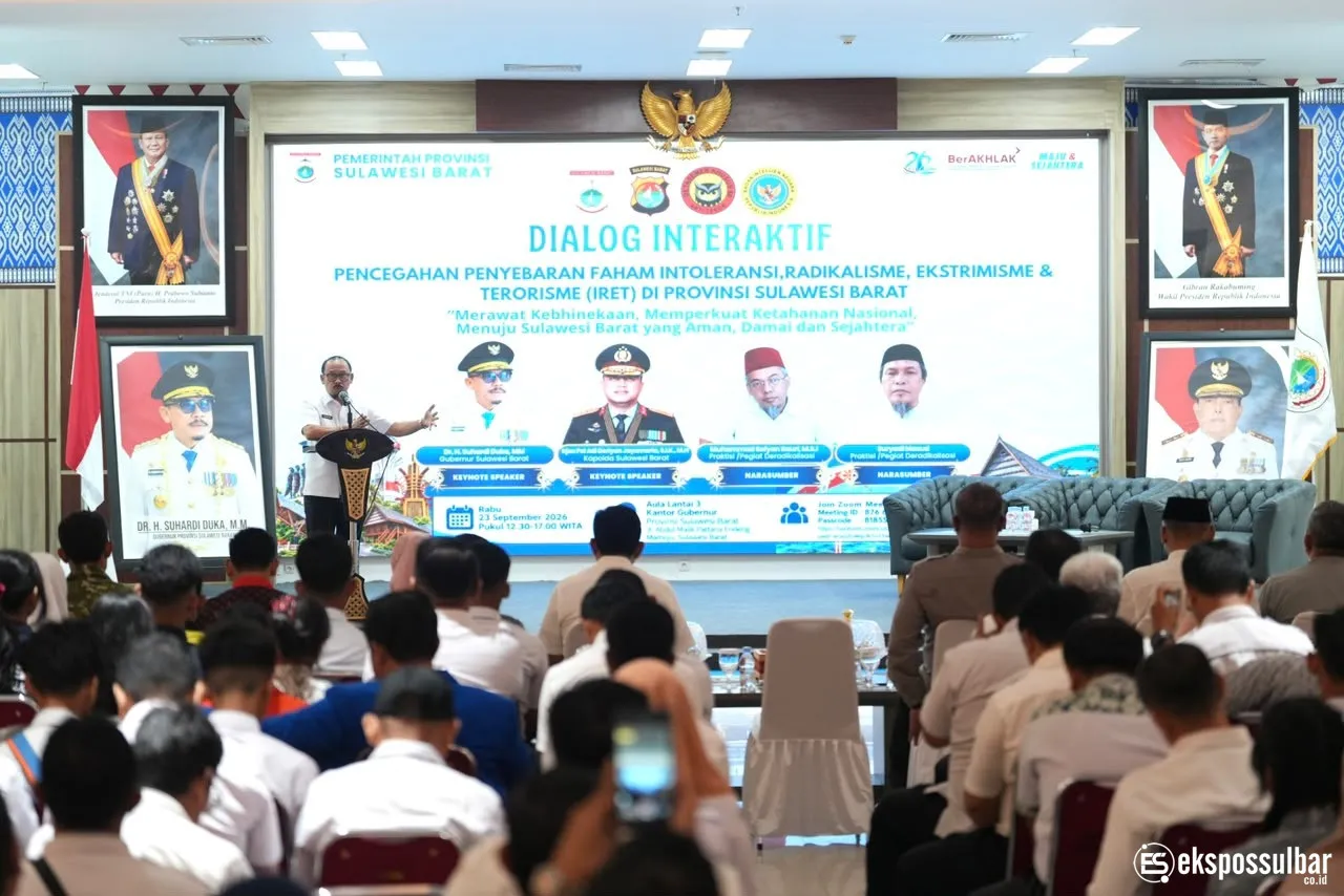 Kesbangpol Sulbar Fasilitasi Dialog Pencegahan IRET, Gubernur Tekankan Pemahaman 4 Pilar Kebangsaan bagi Generasi Muda