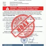 Pemerintah Pastikan Narasi Pemadaman Internet Nasional Adalah Hoaks