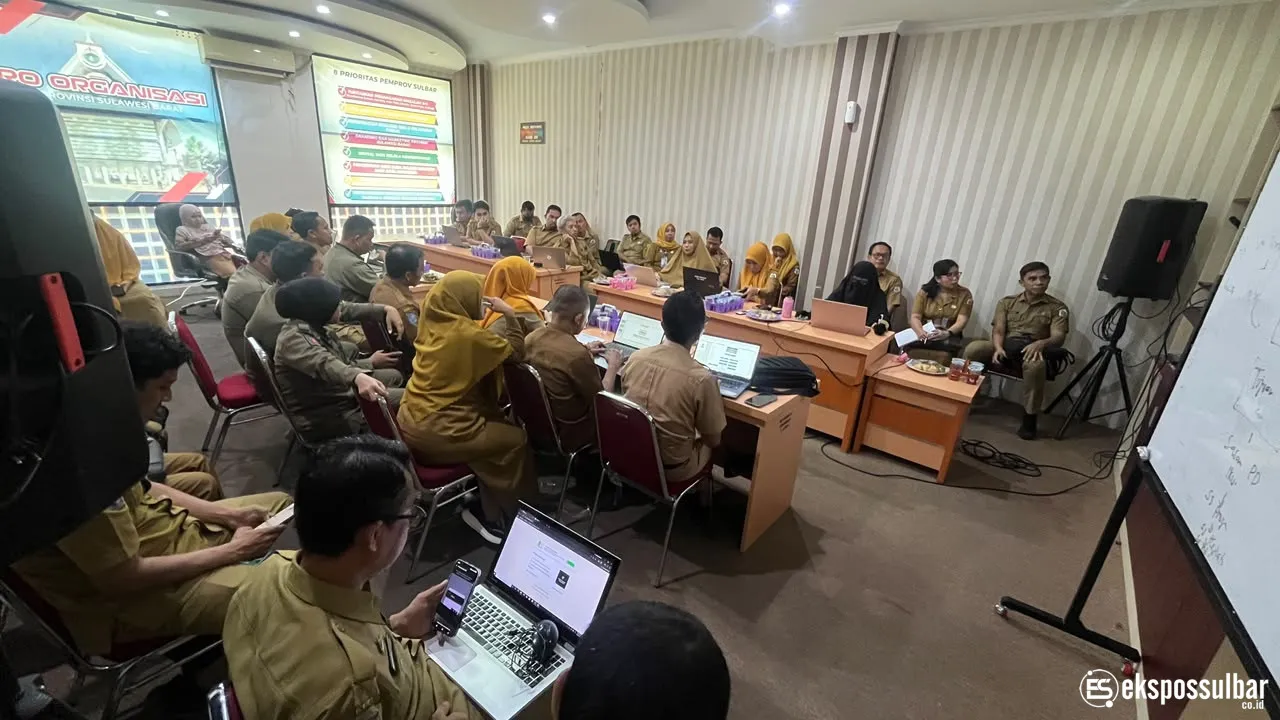 Perkuat Kualitas Perencanaan, Dinas Pangan Sulbar Ikuti Rapat Tindak Lanjut Evaluasi SAKIP Terkait Pohon Kinerja