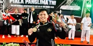 Bripda Andi Sultan Sabet Juara I Karate Piala Panglima TNI 2026, Harumkan Nama Polresta Mamuju