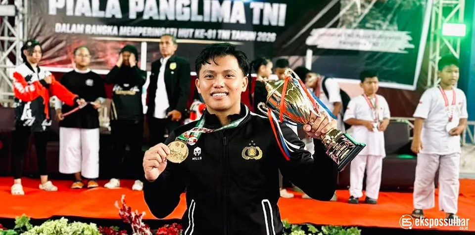 Bripda Andi Sultan Sabet Juara I Karate Piala Panglima TNI 2026, Harumkan Nama Polresta Mamuju