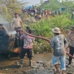 Kapal Dinas Perikanan Sulbar Terbakar di Jalan Tuna, Polresta Mamuju Lakukan Penyelidikan
