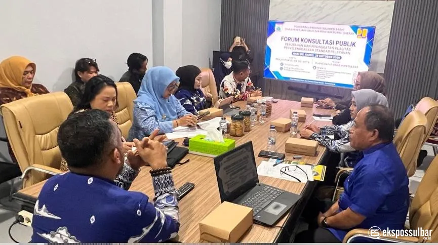 Forum Konsultasi Publik, Dinas PUPR Sulbar Dorong Peningkatan Kualitas Pelayanan
